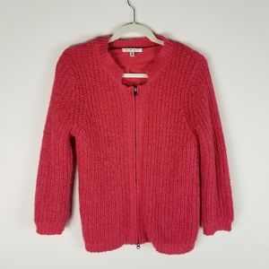 CAbi Full Zip Sweater Jacket Style 620 Salmon